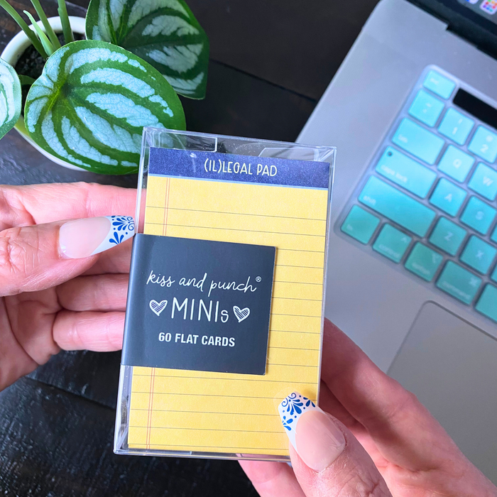 Funny Il-Legal Pad Minis™ - Parody Flat Notecard Set of 60 