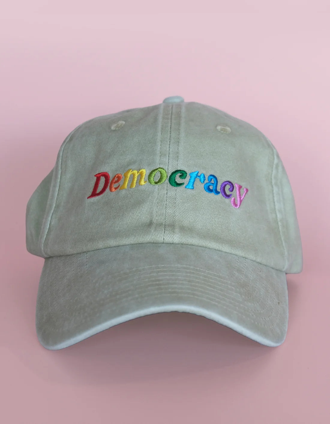 Embroidered Hat Rainbow