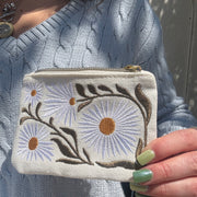 Embroidered Coin Pouch
