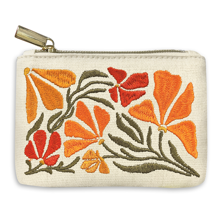 Embroidered Coin Pouch