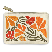 Embroidered Coin Pouch