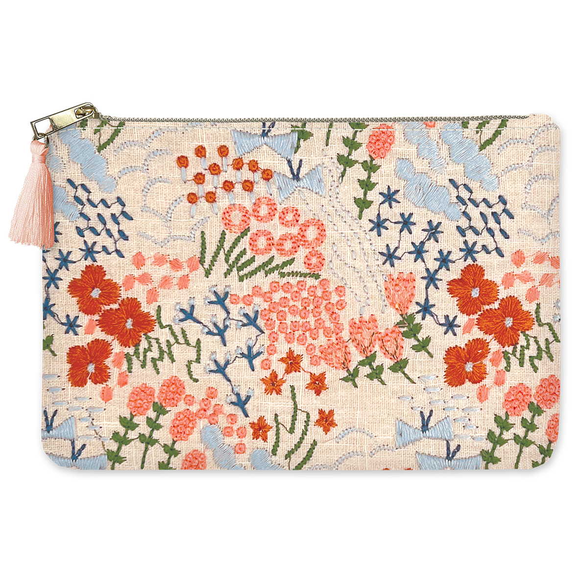 Large Embroidered Pouch