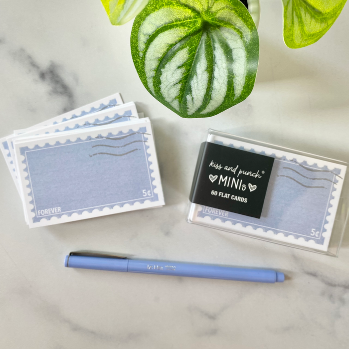 Periwinkle Stamp Minis™  - Flat Notecard Set of 60