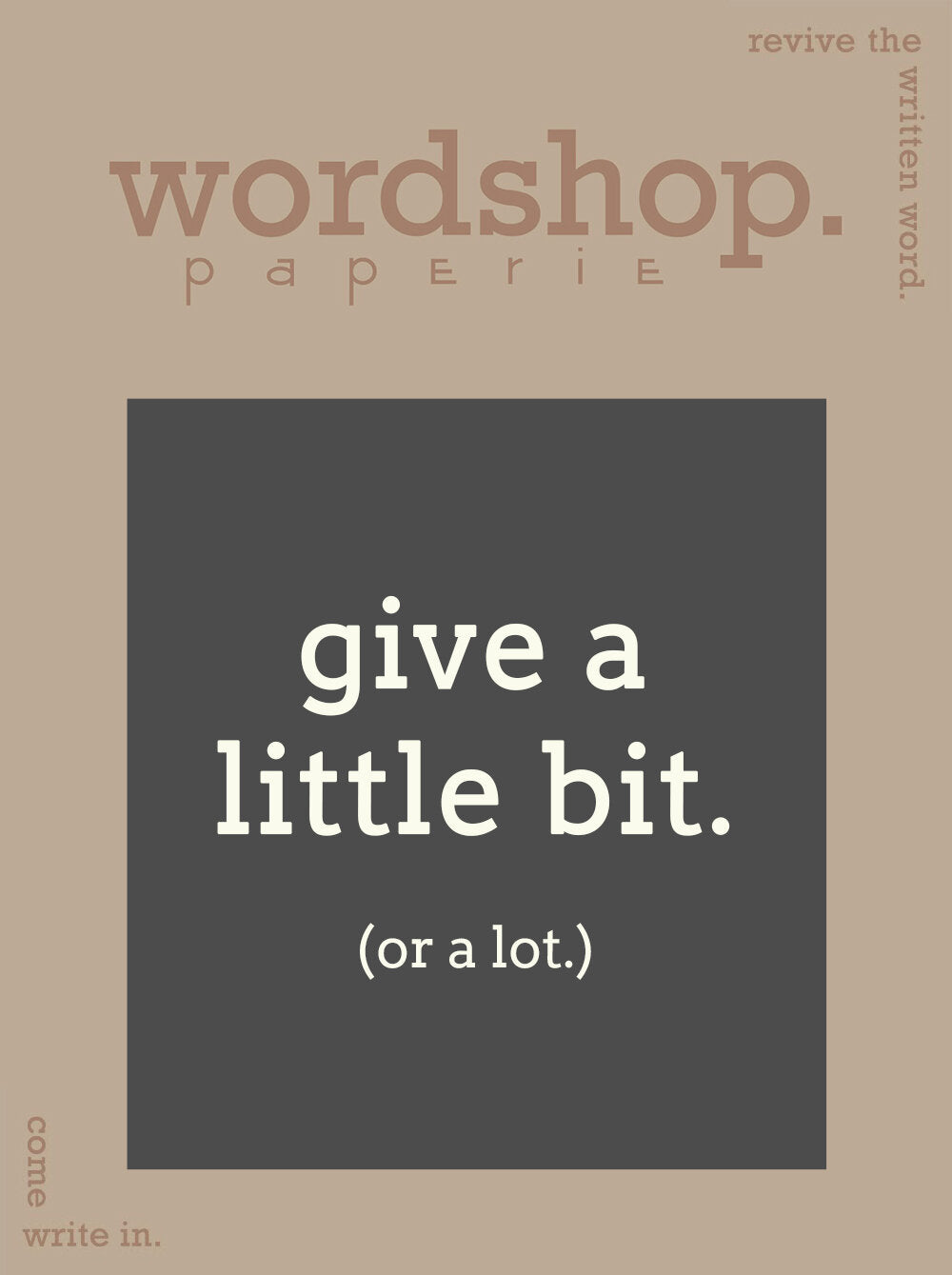 Wordshop Paperie Gift Card